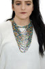 African Beaded Cascade Necklace Medium