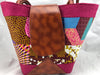 Handcrafted African Print Leather Handbag