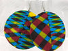 African Print Earrings