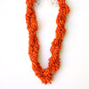 Chunky twisted beaded necklace