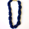 Chunky twisted beaded necklace