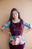 African wax print blouse and mermaid skirt set