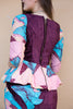 African wax print blouse and mermaid skirt set