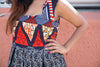 colorful sleveless mini dress