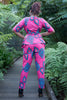 Peplum blouse and skinny pants set