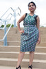 African Print Suspender Skirt