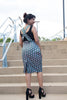 African Print Suspender Skirt