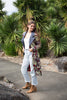 African print Trench coat