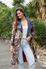 African print Trench coat