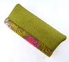 Colorful African print Purse made of hemp thread