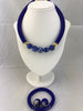 Zawadi African Jewelry Set of Necklace, Earrings and Bracelet)