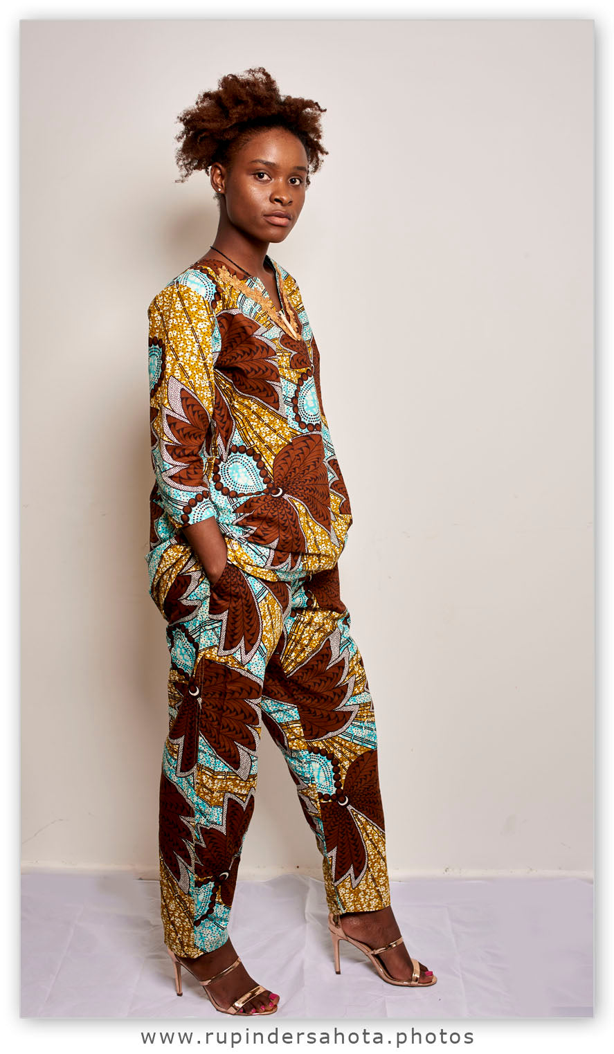African print Blouse and pants set