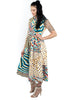 Colorful African print sleeveless maxi dress