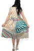 Colorful African print sleeveless maxi dress