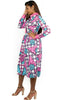 Ankara Print Long sleeves Knee length Dress