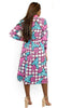 Ankara Print Long sleeves Knee length Dress