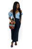 Handcrafted colorful hemp thread knitted shoulder bags