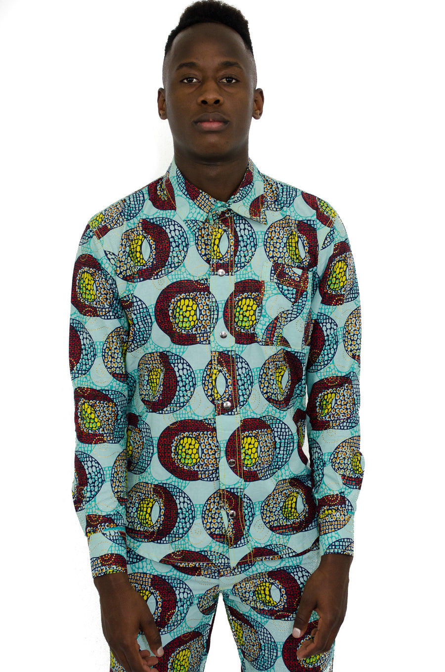 African Kente men’s suit set
