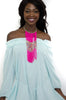African Multi Strand Beaded Necklace