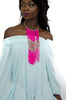 African Multi Strand Beaded Necklace