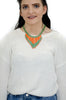 African Beaded long Cascading Necklace