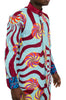 African Wax print Chinese collar shirt and pants set
