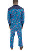 2 Piece African Wax Print Pants and Shirt set for Men