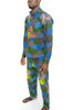 Piece African Wax Print Pants and Shirt set