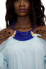 Colorful Maasai Bead 3 tier Bib Necklace