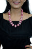 African paper bead necklace