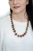 African paper bead necklace