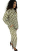 African print Shirt and pants Set for woman