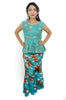 African print skirt and top 