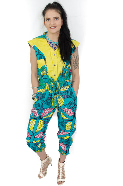 Feza African print ladies Jumpsuit