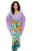 African print long sleeves mermaid dress