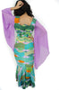 African print long sleeves mermaid dress