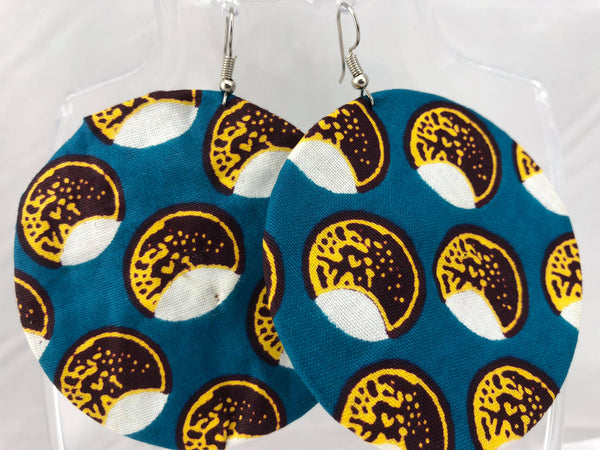 African Print Earrings