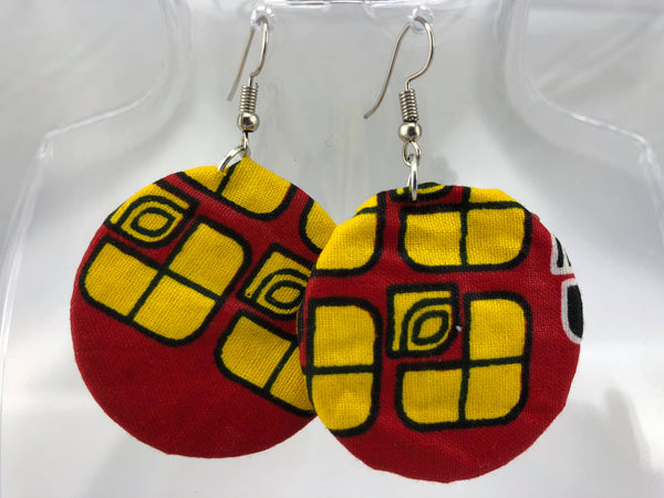 African Print Earrings