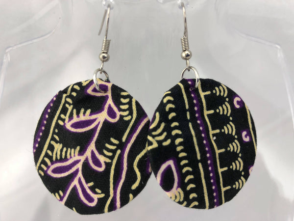 African Print Earrings