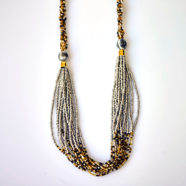 African Beaded Chunky necklace