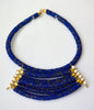 Colorful Maasai Bead 3 tier Bib Necklace