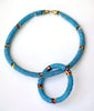 African Beaded Jewelry Set of Necklace and Bracelet