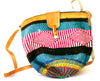 Handcrafted colorful hemp thread knitted shoulder bags