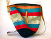 Handcrafted colorful hemp thread knitted shoulder bags