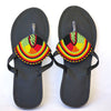 Masai Leather African beads sandals for women