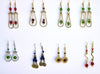 Gold Tone African Beaded Earrings