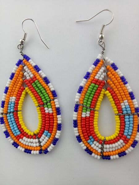 African Maasai Beaded Earring