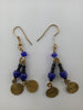 Gold Tone African Beaded Earrings