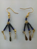 Gold Tone African Beaded Earrings