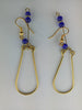 Gold Tone African Beaded Earrings